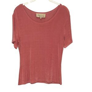 Double D Ranch Wear Shirt Womens XS Pink Short Sleeve Western Boho Tee Top